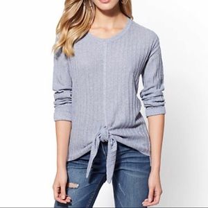 💔SOLD💔 Soho Ribbed Knit Soft V-neck Top